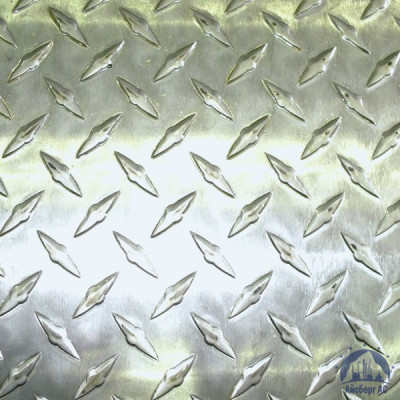 Рифлёный алюминиевый лист "Чечевица" 1,5х1500х3000 мм АМГ2НР купить в Смоленске