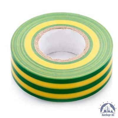Лента изоляционная ПВХ (Авалон) 15 мм жёлто-зелёная купить в Смоленске