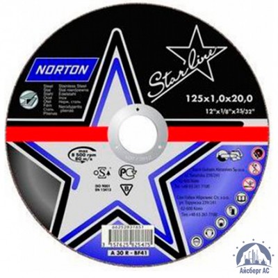 Диск отрезной по металлу 125х1,6x22,23 мм NORTON STARLINE купить в Смоленске