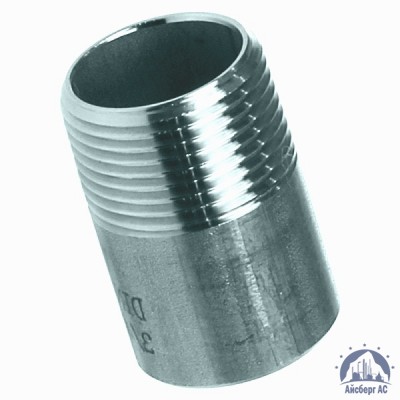 Ниппель нержавеющий Ду 15 1/2'' AISI 316L купить в Смоленске